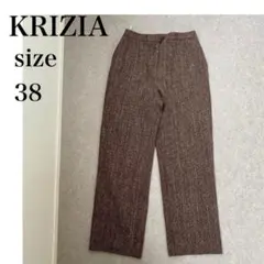 クリツィア　ブラウン　パンツ　38　レディース　秋冬　チェック　レディースのサムネイル