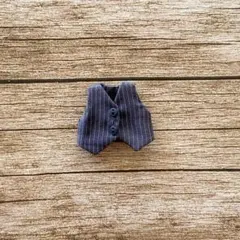 JANAYA ハンドメイド　オビツ11服　ベスト　グレーストライプ柄　翌日発送