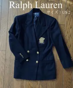 RALPH LAUREN 紺ブレ テーラードジャケット 金ボタン ラルフローレン