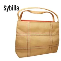 Sybilla　シビラ　ミニトート　ハンドバック　ステッチ　黄色のサムネイル