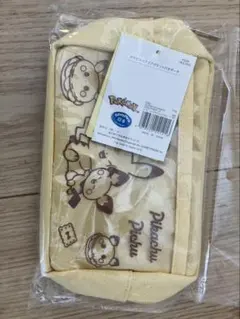 【新品未開封】ポケピース クリアポケット付きポーチ ピカチュウ＆ピチュー 3CO