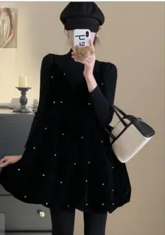 《GRL》再入荷！ビジューベロアキャミソールミニワンピース✕ボトルネックトップス