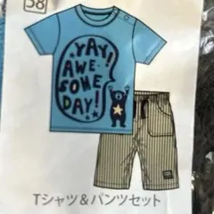 【新品未使用】Tシャツ＆パンツセット 半袖 ハーフパンツ セットアップ110cmのサムネイル