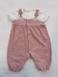 バースデイピンクロンパース 60-70cm