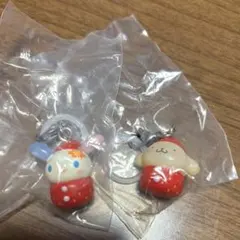 サンリオ　めじるしアクセサリー　いちご（うさはな、ポムポムプリン）
