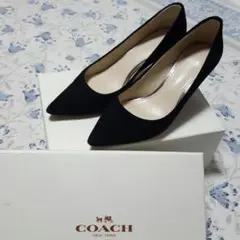 COACH☆スエードパンプス☆黒