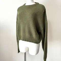 MOUSSY（マウジー）ニット　セーター　F グリーン