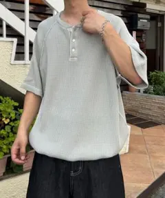 CIAOPANIC ピグメントヘンリーネックカットソー