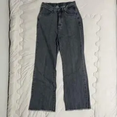 RETRO GIRLグレー デニムパンツ Fサイズのサムネイル