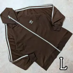 超希少✨adidas90s海外製ヴィンテージトラックジャケット 茶L 在原みゆ紀