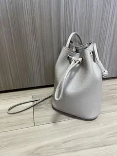 UNIQLO ユニクロ レザータッチミニドローストリングショルダーバッグ