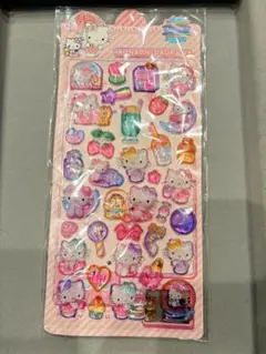 ハローキティ ぷくぷくシール立体シールボンボンドロップシール