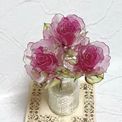 グラデ薔薇 アメリカンフラワー ディップフラワー デコトラ トラック