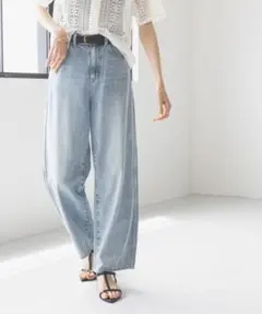 GLOBAL WORK GOODデニムバギーパンツ　ライトブルー　Mサイズ