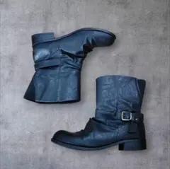00's Y2K archive 27.5cm leather boots - メルカリ