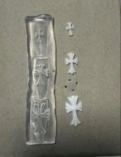 シリコンモールド クロス型 クロムパーツ クロムモールド