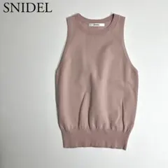 良品　SNIDEL スナイデル　ノースリーブニット　セーター　F