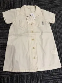 【新品未着用】fillot de bebe 半袖シャツワンピ95cm タグ付べべ