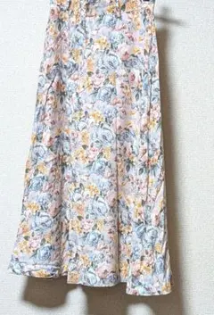 古着 花柄フレアスカート