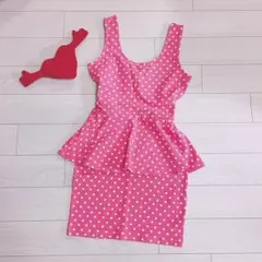 ピンクドットワンピース