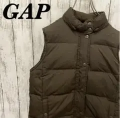 GAP ダークブラウン キルティングベスト