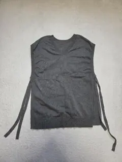 ニットベスト グレー