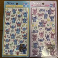 即日発送　匿名　ディズニー　スティッチ　ボンボンドロップシール　2セット　正規品