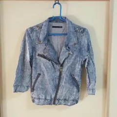 再出品☆heather デニムライダースのサムネイル