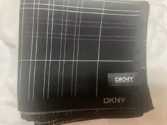 DKNY ハンカチ ブラック チェック柄