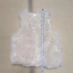 ボア ベスト ジレ 羽織り アウター トップス ホワイト