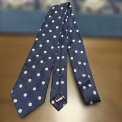 BEAMS F Seaward & Stearシルク ドット ネクタイ　BLUEのサムネイル