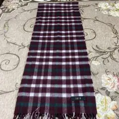 DAKS カシミヤチェックマフラー　男女兼用