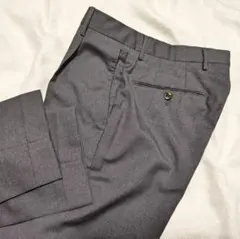 ピーティートリノPT TORINOストレートウールビジネススラックスパンツ44灰