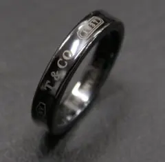 Tiffany & Co. 1837 ブラックチタン ナローリング 15号 - メルカリ