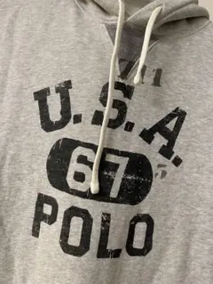 ★ポロ ラルフローレン★パーカー★グレー ★裏起毛★Ｍ★