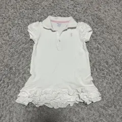 Ralph Lauren ホワイト フリル付きワンピース 24M 90サイズ