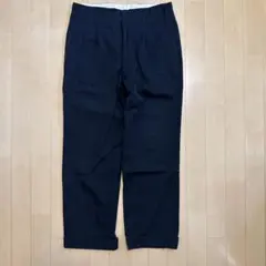 vintage　メンズ スラックス パンツ ブラック ダブル仕上げ