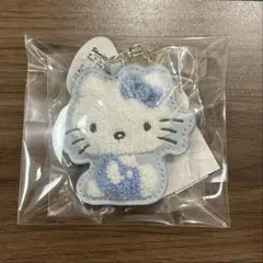 ハローキティ COCOART サガラ刺繍キーホルダー[新品タグ付き] 水色