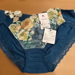 Wacoal ショーツ LLサイズ 花柄刺繍 ブルーのサムネイル