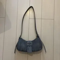 ネイビーバケット型 ショルダーバッグ