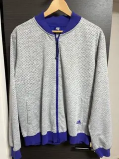 10s adidas climalite ジップジャケット ドット柄 Y2K