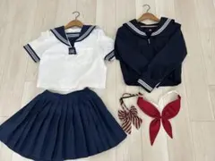 セーラー服 3点セット 白と紺