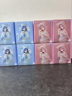 【8点セット】リゼロ XStellarフィギュア レム ラム 各4個 エクステラ