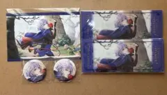 ツイステ 寮服 AGF ポップアップ イラストカード 缶バッジ 箔押し エペル