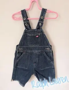 【S/3-6M/70】ラルフローレン　デニム　サロペット　オーバーオール