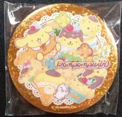 キラキラビッグ缶バッジ ポムポムプリン
