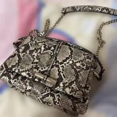 ZARA パイソン柄シティミニバッグ