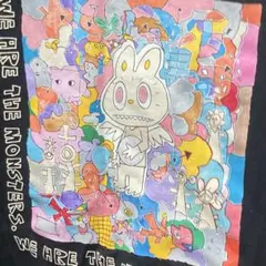 ラブブ Tシャツ LABUBU UNIQLO UT ブラック XL 032のサムネイル