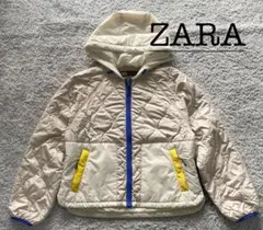 【ZARA/ザラ 】春物 キルティングジャケット ジャンパー フード付き S