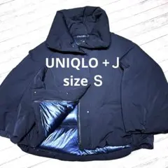 ユニクロ ＋J ダウンジャケット ハイブリッド ジルサンダー ネイビー